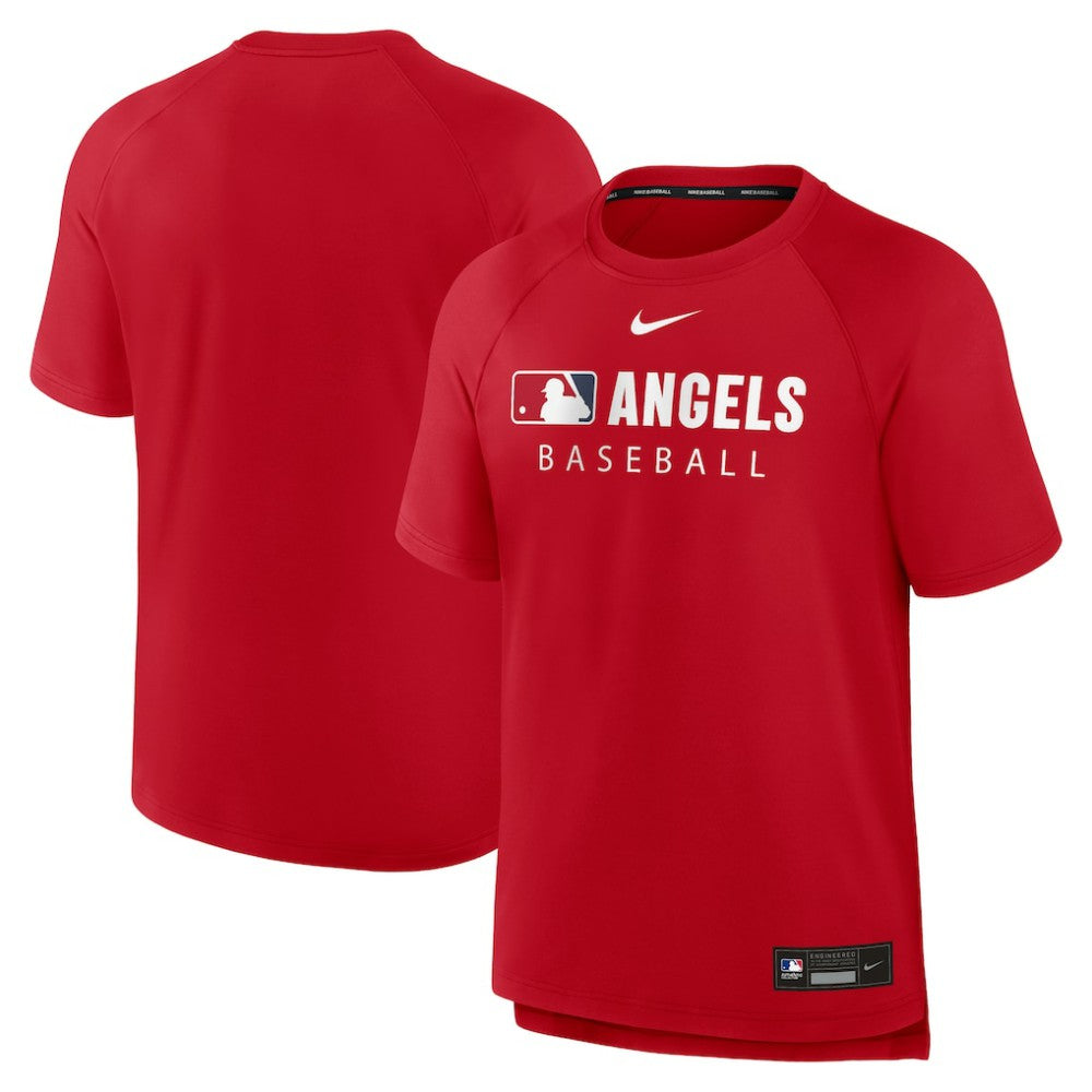 Los Angeles Angels Nike Authentic Collection Pregame Raglan Dri-FIT T-Shirt Outlet