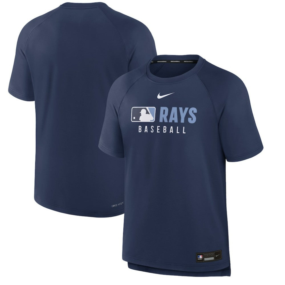 Tampa Bay Rays Nike Authentic Collection Pregame Raglan Dri-FIT T-Shirt Discount