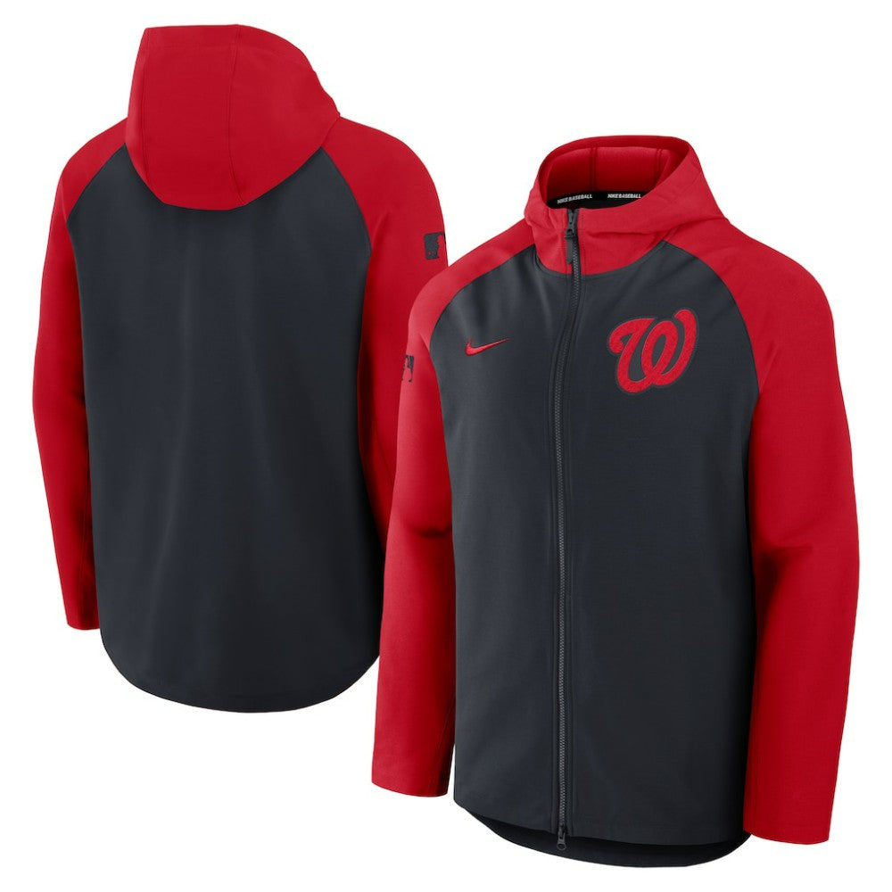 Washington Nationals Nike Authentic Collection Raglan Performance Full-Zip Jacket for sale