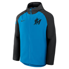 Miami Marlins Nike Authentic Collection Raglan Performance Full-Zip Jacket for sale