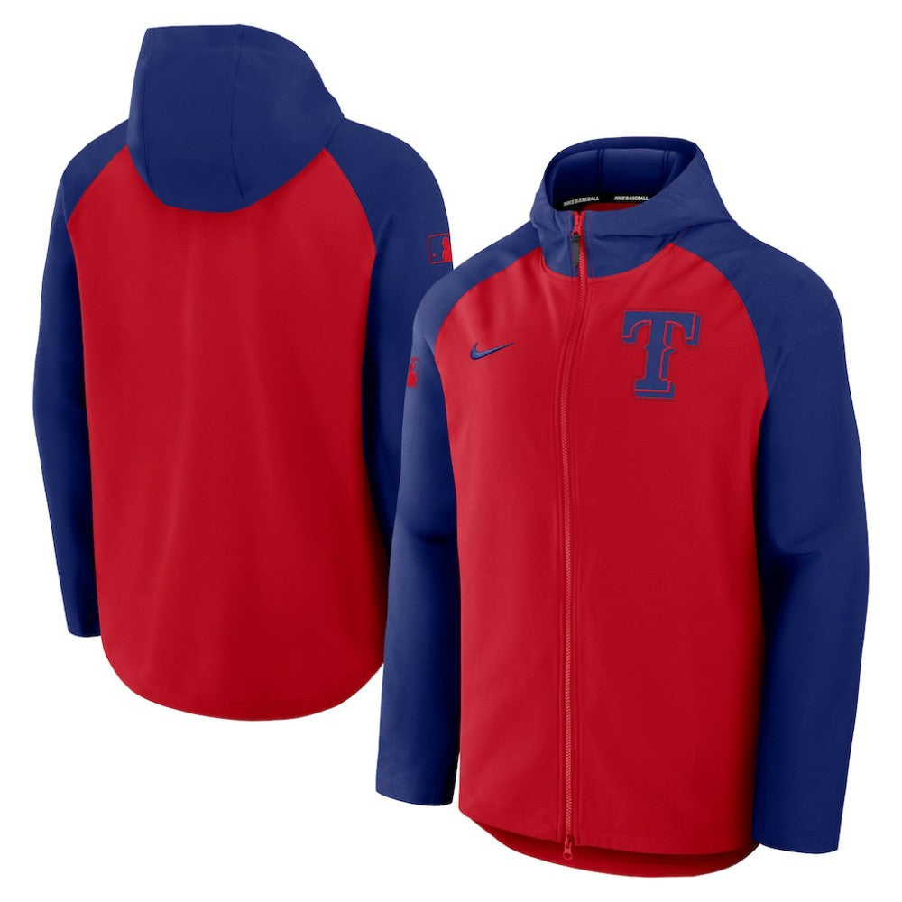 Texas Rangers Nike Authentic Collection Raglan Performance Full-Zip Jacket Outlet