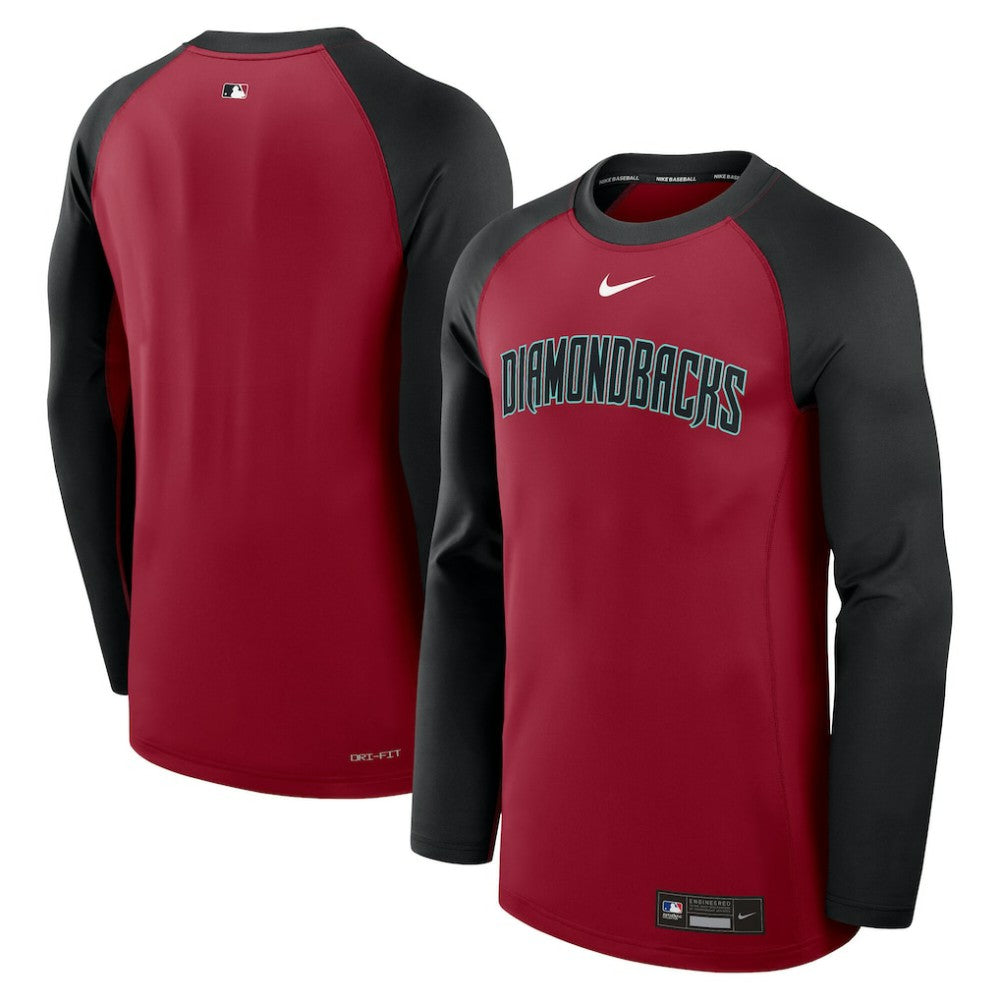 Arizona Diamondbacks Nike Authentic Collection Game Time Raglan Dri-FIT Long Sleeve T-Shirt Outlet