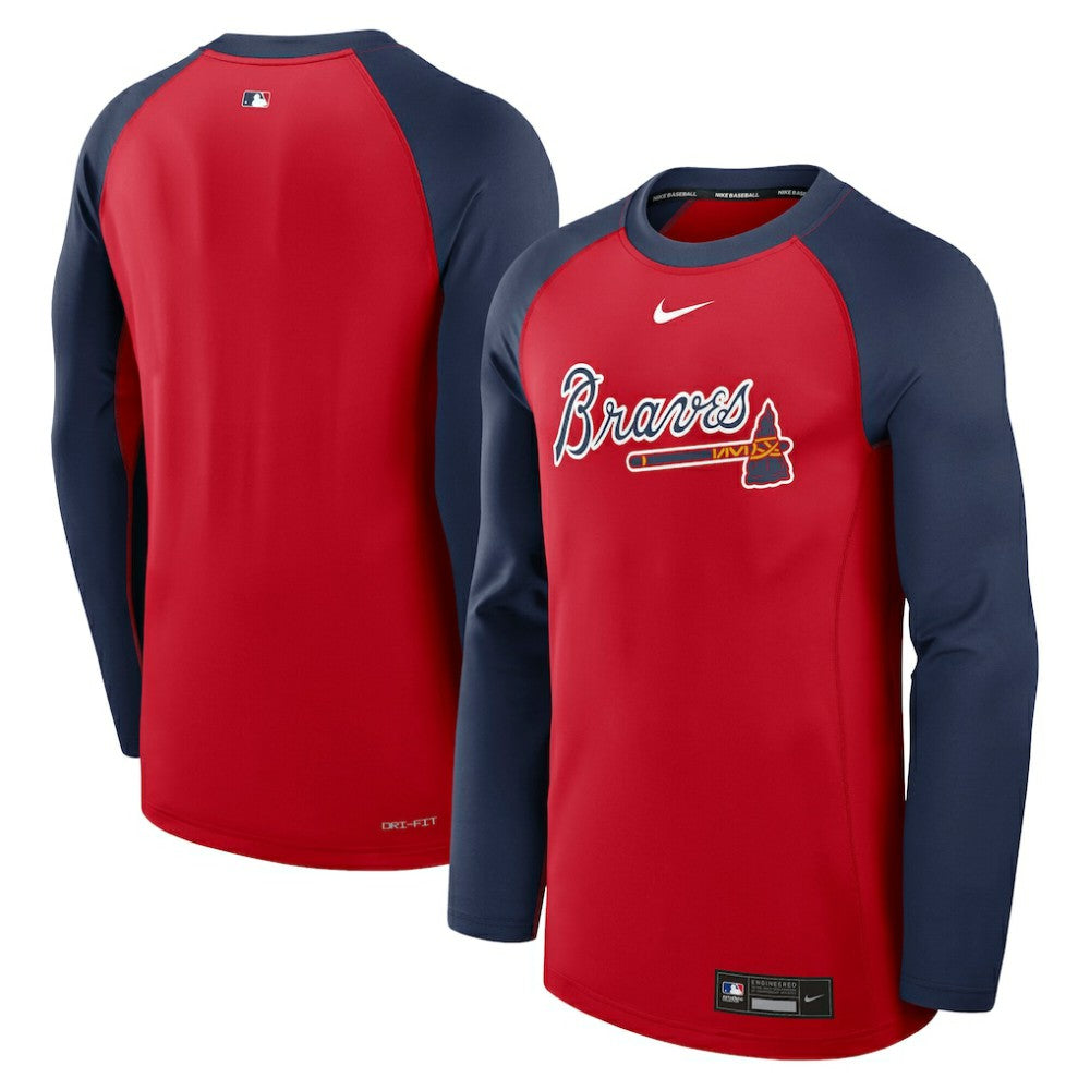 Atlanta Braves Nike Authentic Collection Game Time Raglan Dri-FIT Long Sleeve T-Shirt Near Me
