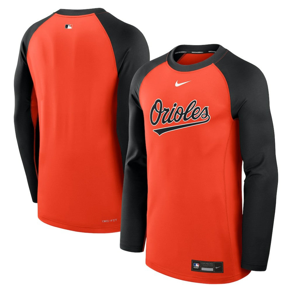 Baltimore Orioles Nike Authentic Collection Game Time Raglan Dri-FIT Long Sleeve T-Shirt for sale