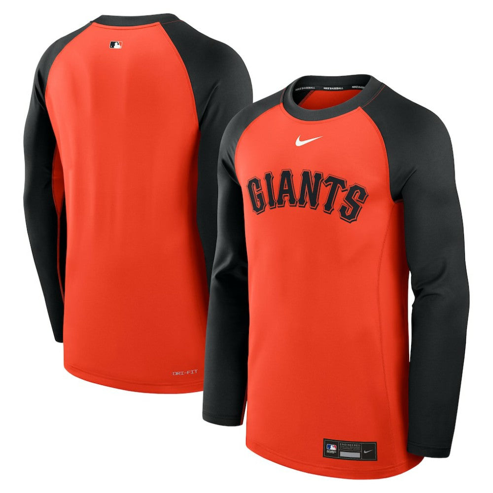San Francisco Giants Nike Authentic Collection Game Time Raglan Dri-FIT Long Sleeve T-Shirt Outlet