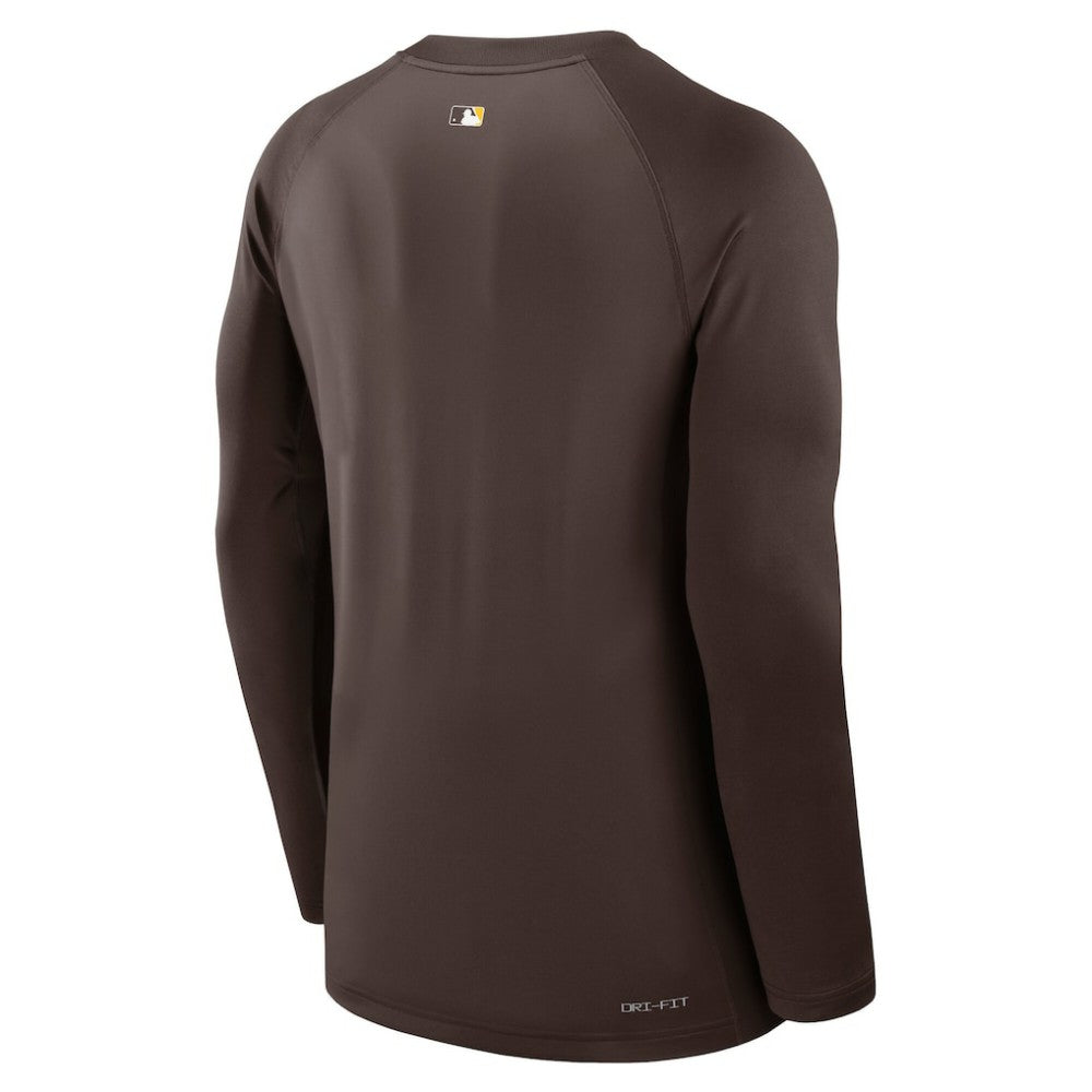 San Diego Padres Nike Authentic Collection Game Time Raglan Dri-FIT Long Sleeve T-Shirt Online