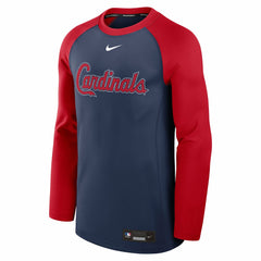 St. Louis Cardinals Nike Authentic Collection Game Time Raglan Dri-FIT Long Sleeve T-Shirt Online