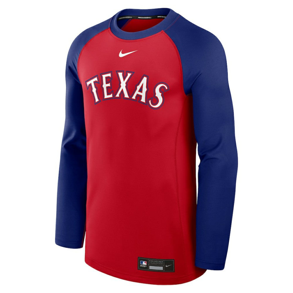 Texas Rangers Nike Authentic Collection Game Time Raglan Dri-FIT Long Sleeve T-Shirt Online