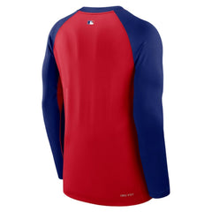 Texas Rangers Nike Authentic Collection Game Time Raglan Dri-FIT Long Sleeve T-Shirt Online