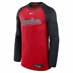 Cleveland Guardians Nike Authentic Collection Game Time Raglan Dri-FIT Long Sleeve T-Shirt Outlet
