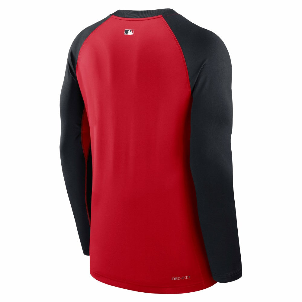 Cleveland Guardians Nike Authentic Collection Game Time Raglan Dri-FIT Long Sleeve T-Shirt Outlet