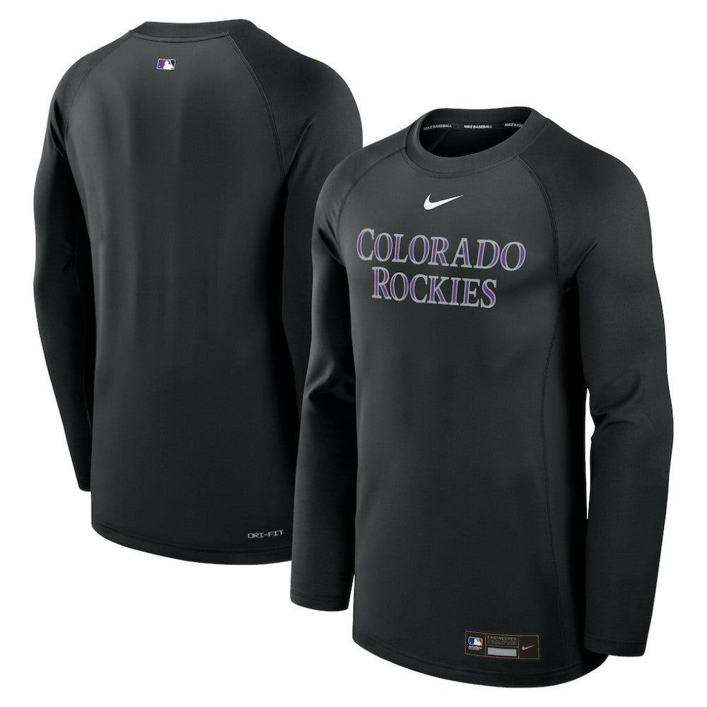 Colorado Rockies Nike Authentic Collection Game Time Raglan Dri-FIT Long Sleeve T-Shirt Near Me