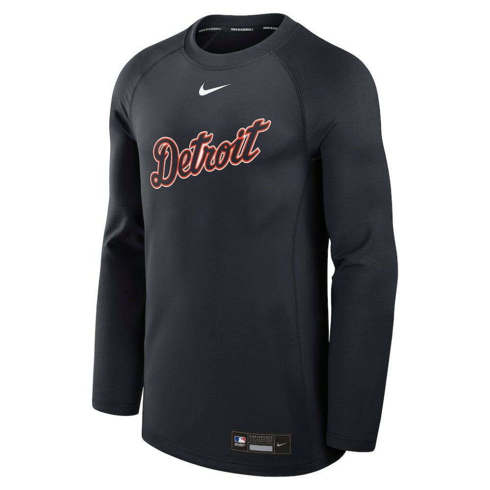 Detroit Tigers Nike Authentic Collection Game Time Raglan Dri-FIT Long Sleeve T-Shirt Discount