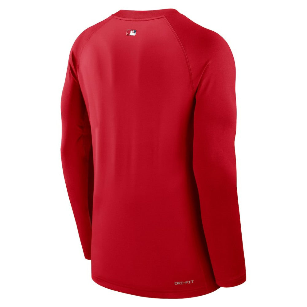 Los Angeles Angels Nike Authentic Collection Game Time Raglan Dri-FIT Long Sleeve T-Shirt Sale