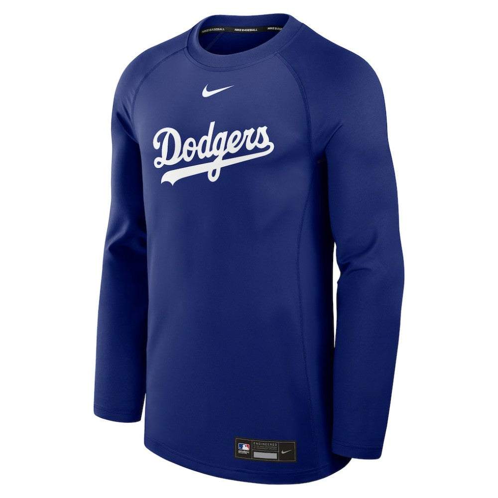 Los Angeles Dodgers Nike Authentic Collection Game Time Raglan Dri-FIT Long Sleeve T-Shirt Discount