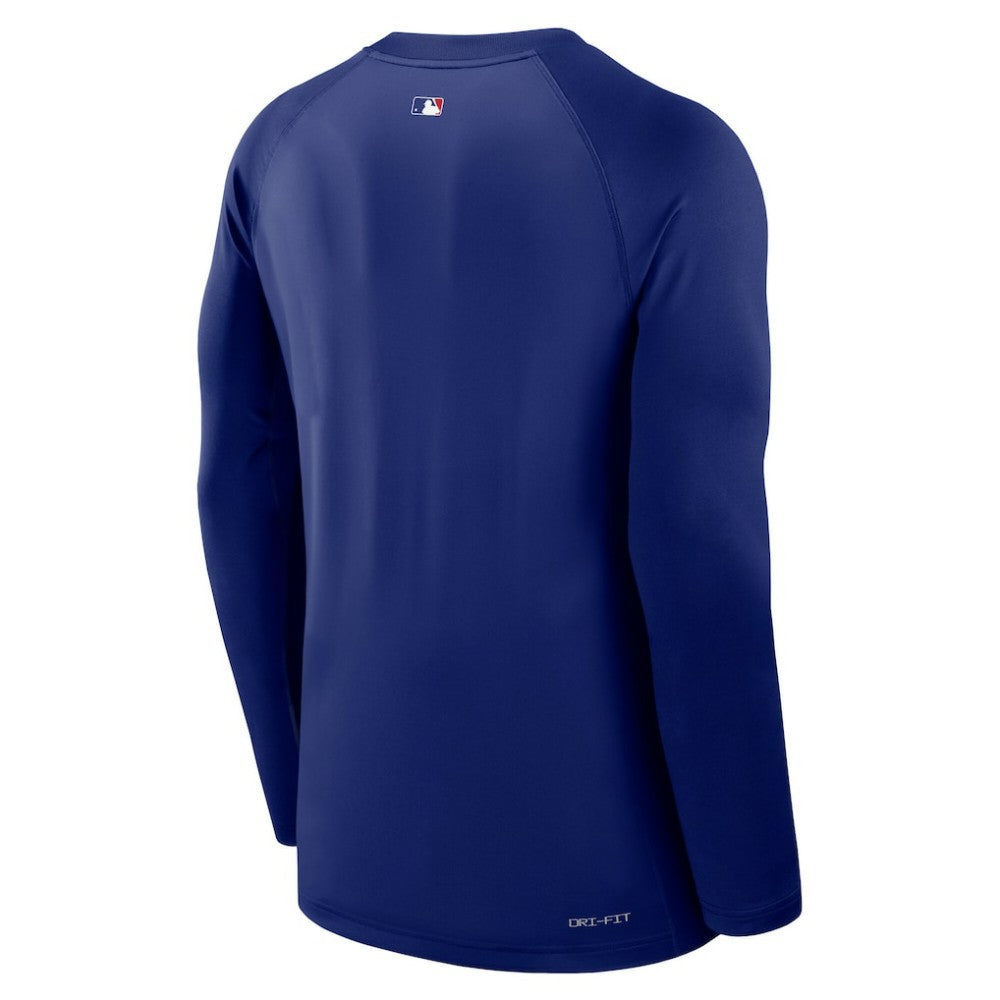 Los Angeles Dodgers Nike Authentic Collection Game Time Raglan Dri-FIT Long Sleeve T-Shirt Discount