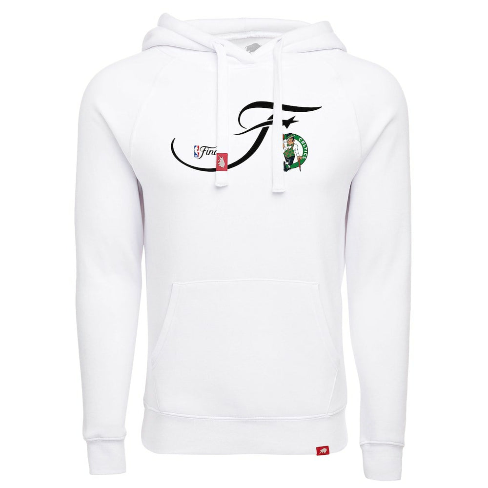 Boston Celtics Sportiqe Unisex 2024 NBA Finals Olsen Tri-Blend Pullover Hoodie White