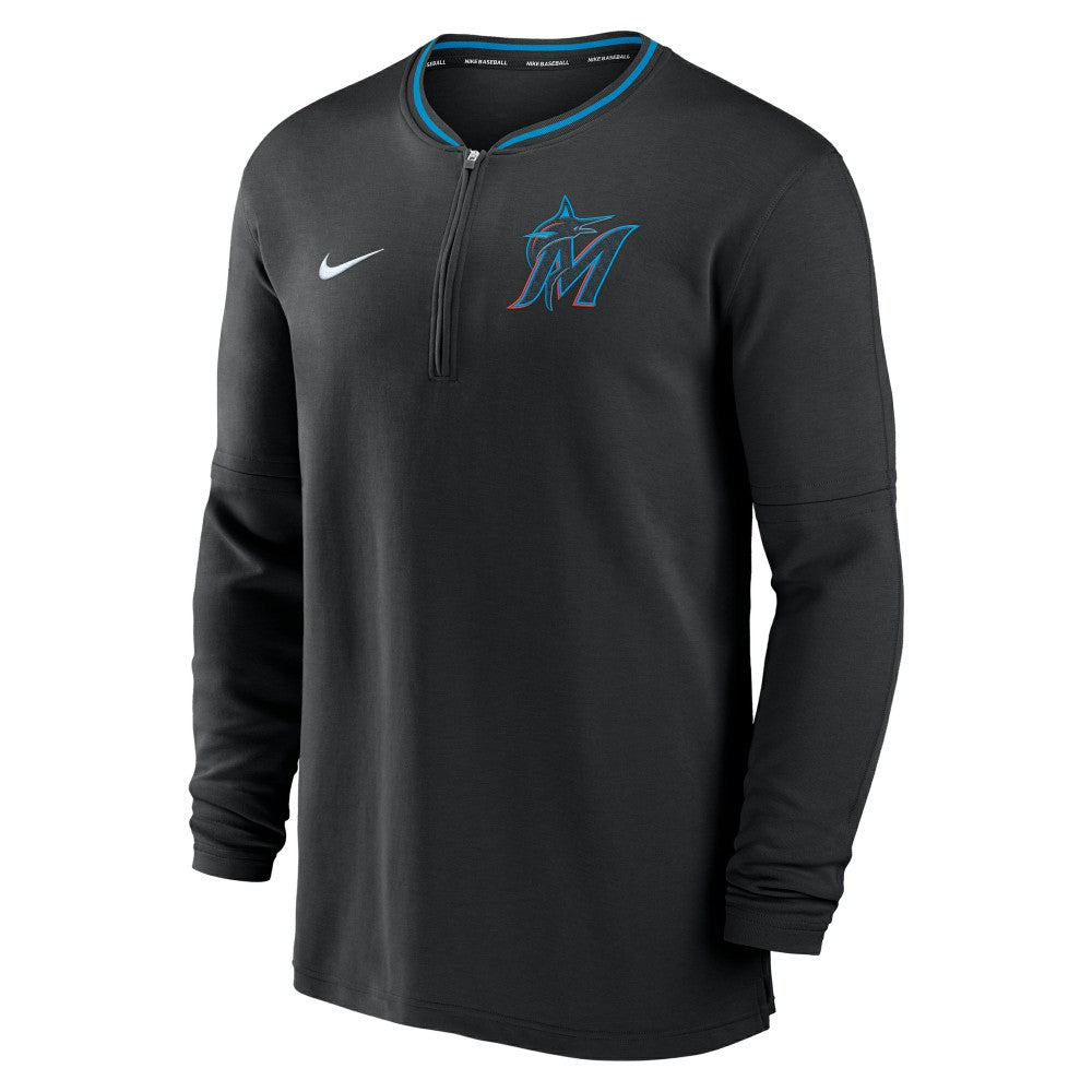 Miami Marlins Nike Authentic Collection Performance Half-Zip Top Outlet
