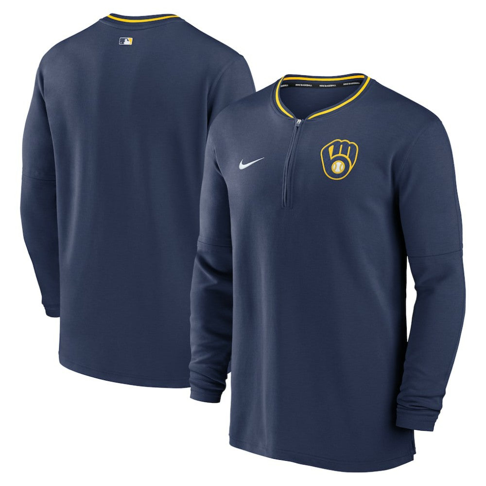 Milwaukee Brewers Nike Authentic Collection Performance Half-Zip Top Online