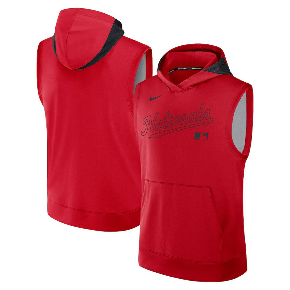 Washington Nationals Nike Authentic Collection Dri-FIT Sleeveless Hoodie Sale