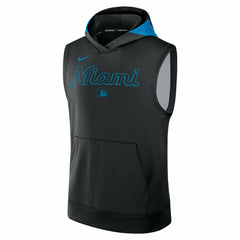 Miami Marlins Nike Authentic Collection Dri-FIT Sleeveless Hoodie Near Me