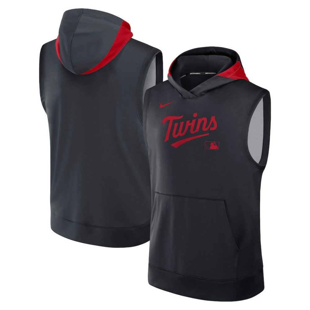 Minnesota Twins Nike Authentic Collection Dri-FIT Sleeveless Hoodie Near Me