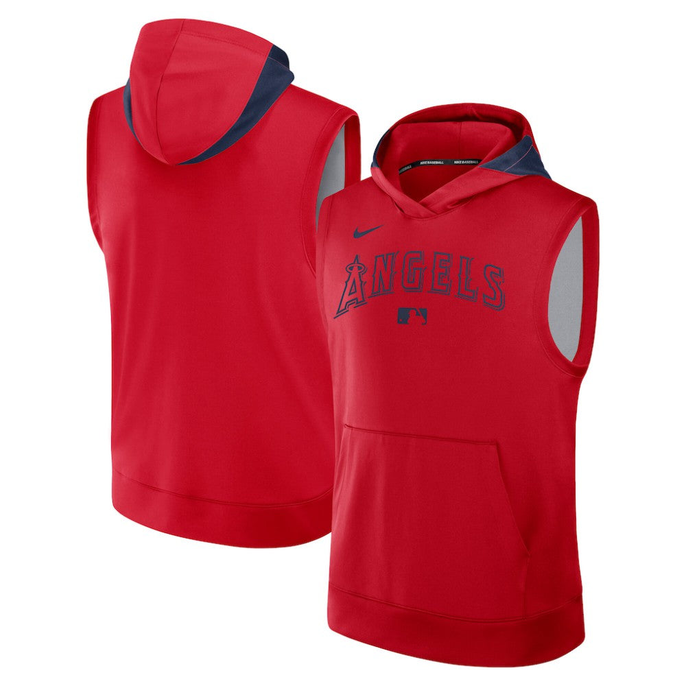 Los Angeles Angels Nike Authentic Collection Dri-FIT Sleeveless Hoodie Online