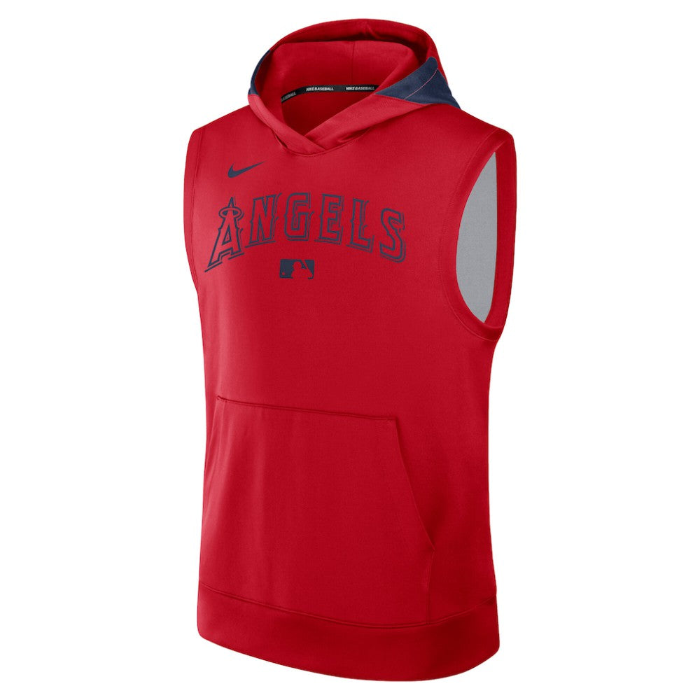 Los Angeles Angels Nike Authentic Collection Dri-FIT Sleeveless Hoodie Online
