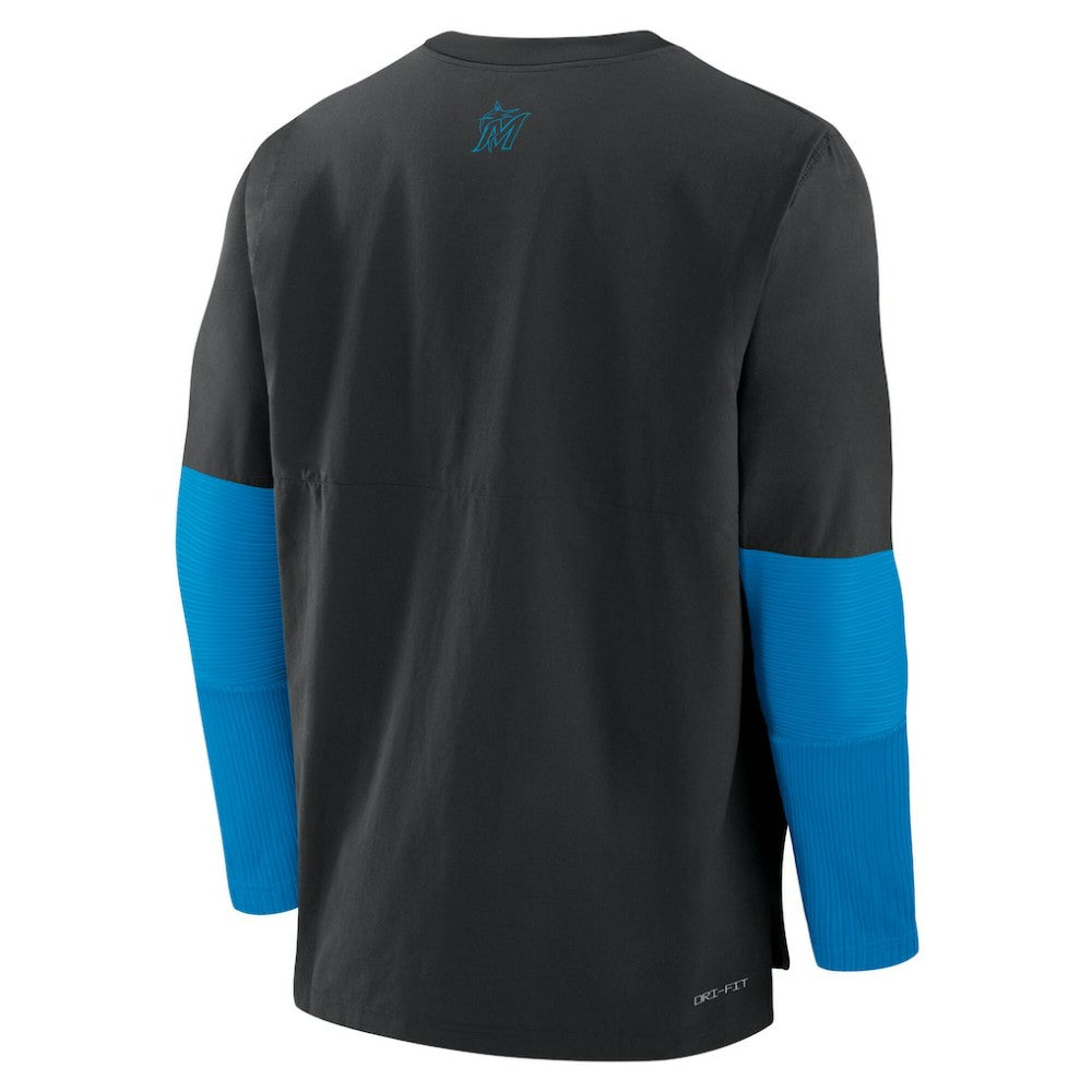 Miami Marlins Nike Authentic Collection Player Dri-FIT Lightweight Pullover  Discount