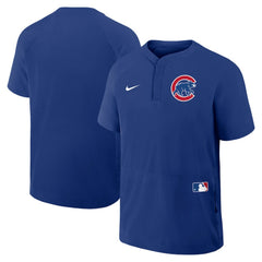 Chicago Cubs Nike Authentic Collection Raglan Short Sleeve Windshirt Sale
