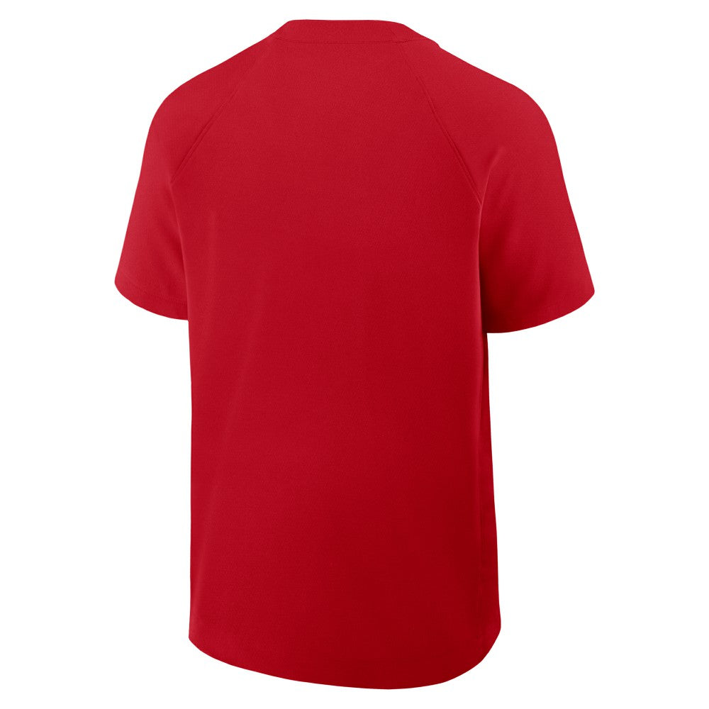 Cincinnati Reds Nike Authentic Collection Raglan Short Sleeve Windshirt Sale