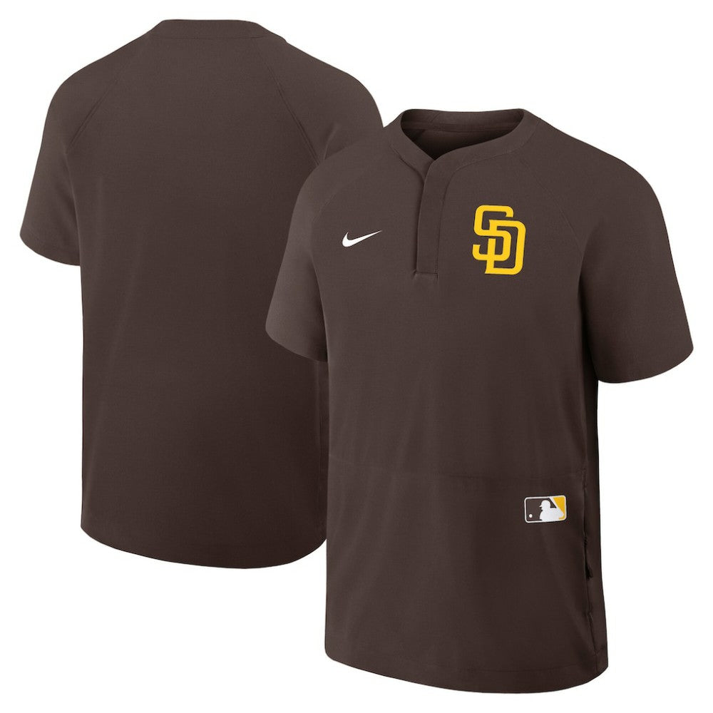 San Diego Padres Nike Authentic Collection Raglan Short Sleeve Windshirt Discount