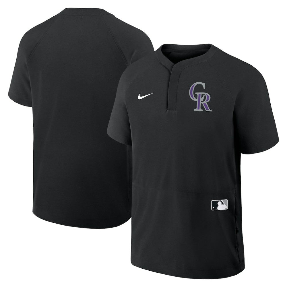 Colorado Rockies Nike Authentic Collection Raglan Short Sleeve Windshirt for sale