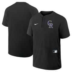 Colorado Rockies Nike Authentic Collection Raglan Short Sleeve Windshirt for sale