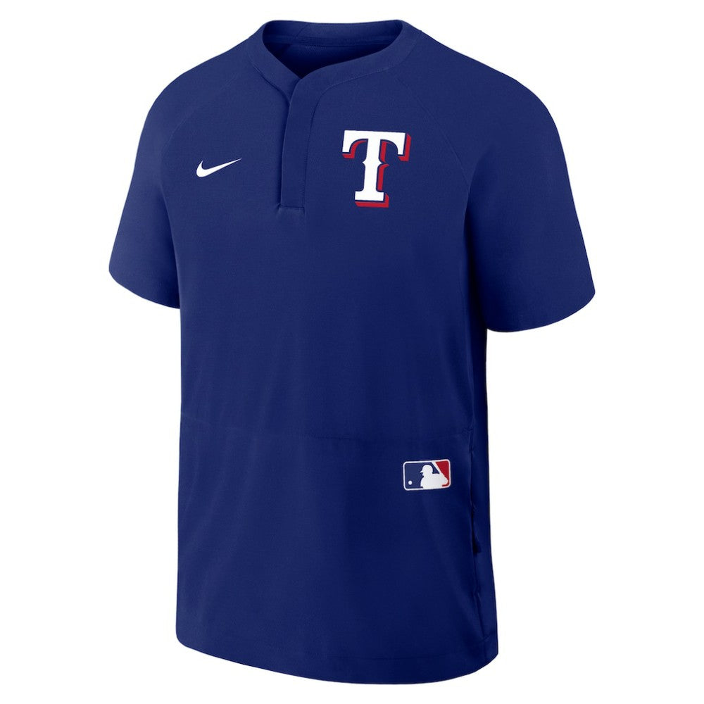 Texas Rangers Nike Authentic Collection Raglan Short Sleeve Windshirt for sale