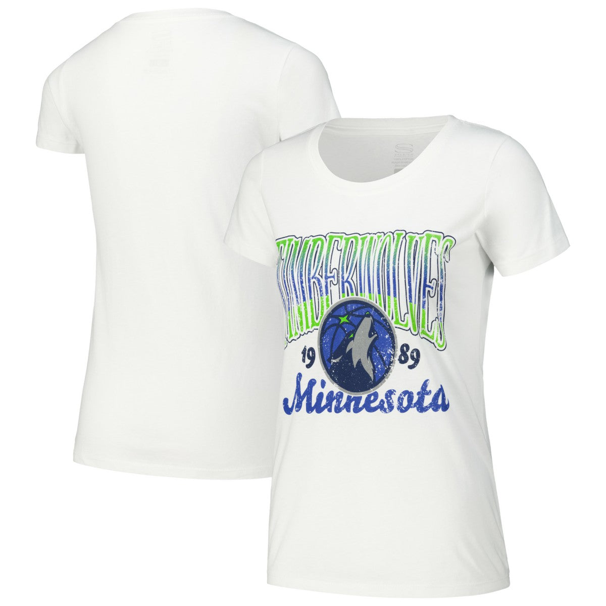 Minnesota Timberwolves Stadium Essentials Women's Sky High T-Shirt White