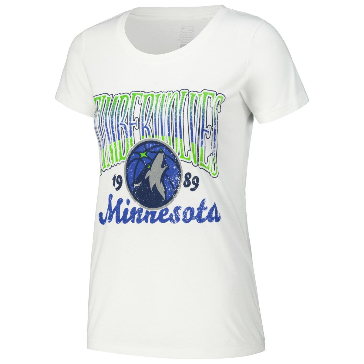 Minnesota Timberwolves Stadium Essentials Women's Sky High T-Shirt White