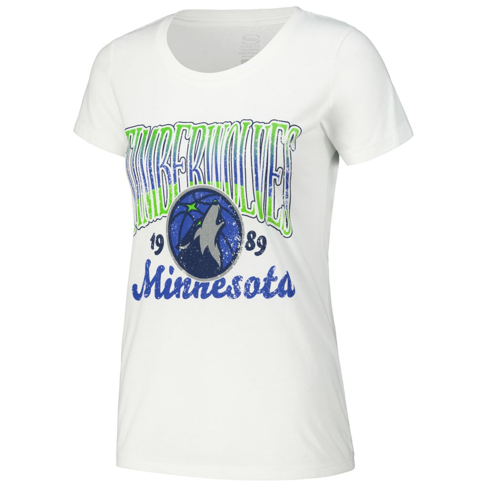 Minnesota Timberwolves Stadium Essentials Women's Sky High T-Shirt White
