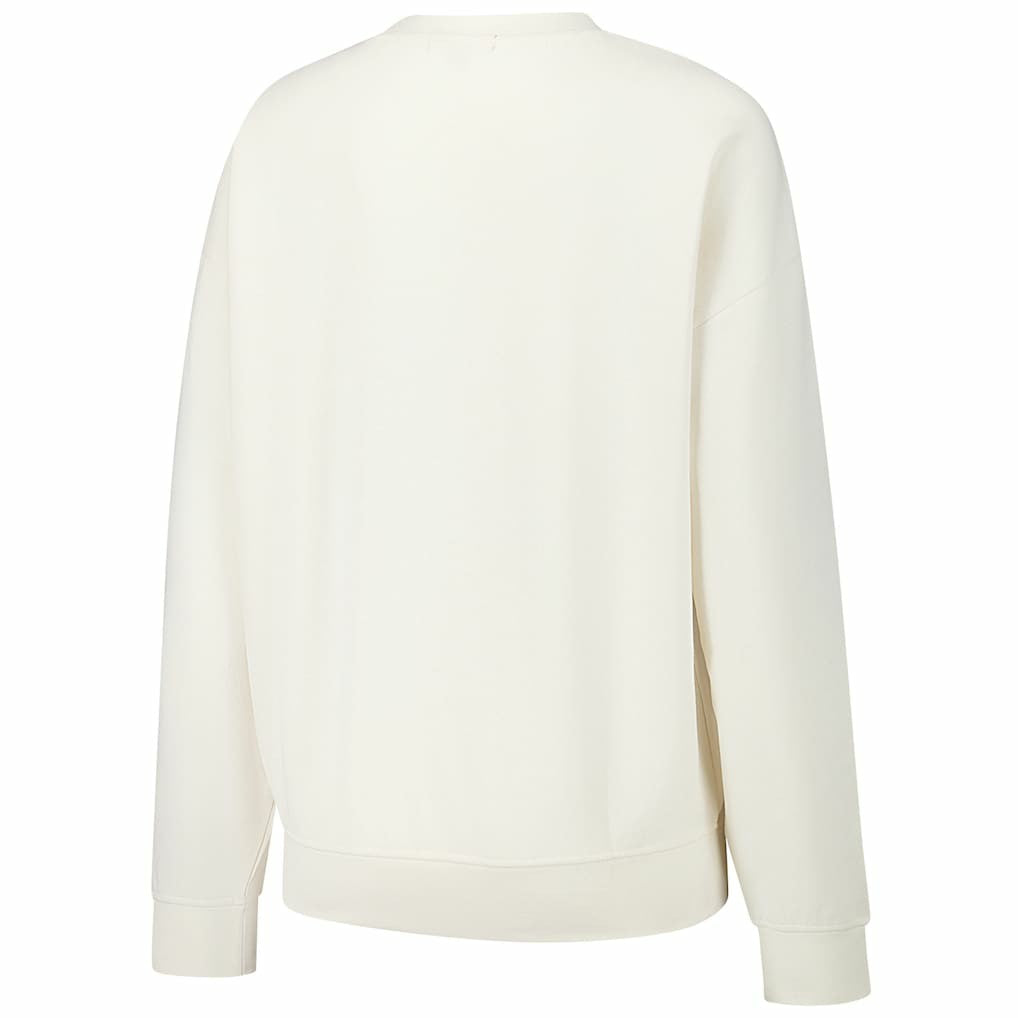 Dallas Cowboys Women's Lightweight 3.0 Logo Pullover Sweatshirt - Cream - Mitchell & Ness