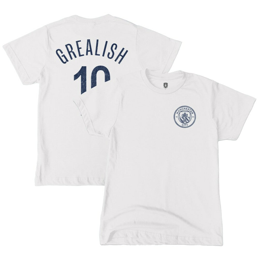 Jack Grealish Manchester City 1863FC Youth Player T-Shirt White