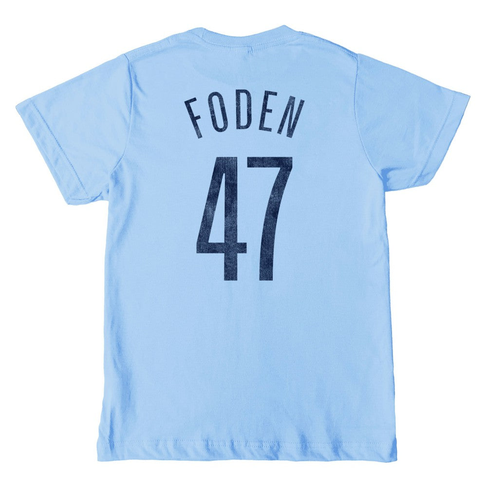 Phil Foden Manchester City 1863FC Youth Player T-Shirt Sky Blue
