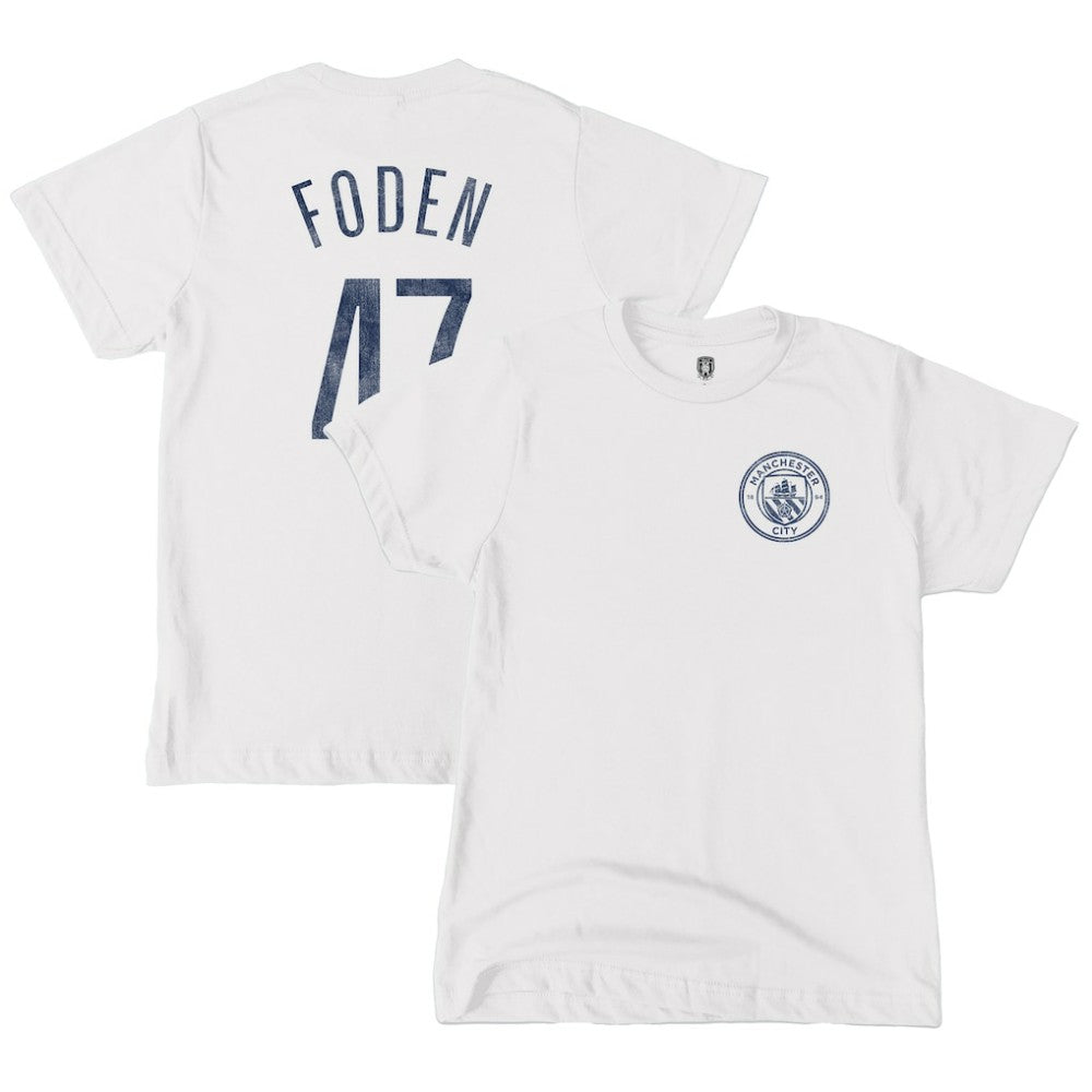 Phil Foden Manchester City 1863FC Youth Player T-Shirt White