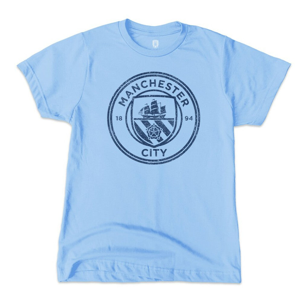 Manchester City 1863FC Youth 2024 Premier League Champions T-Shirt Sky Blue