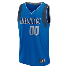 Fanatics Dallas Mavericks Fast Break Custom Jersey Icon Editi- Blue