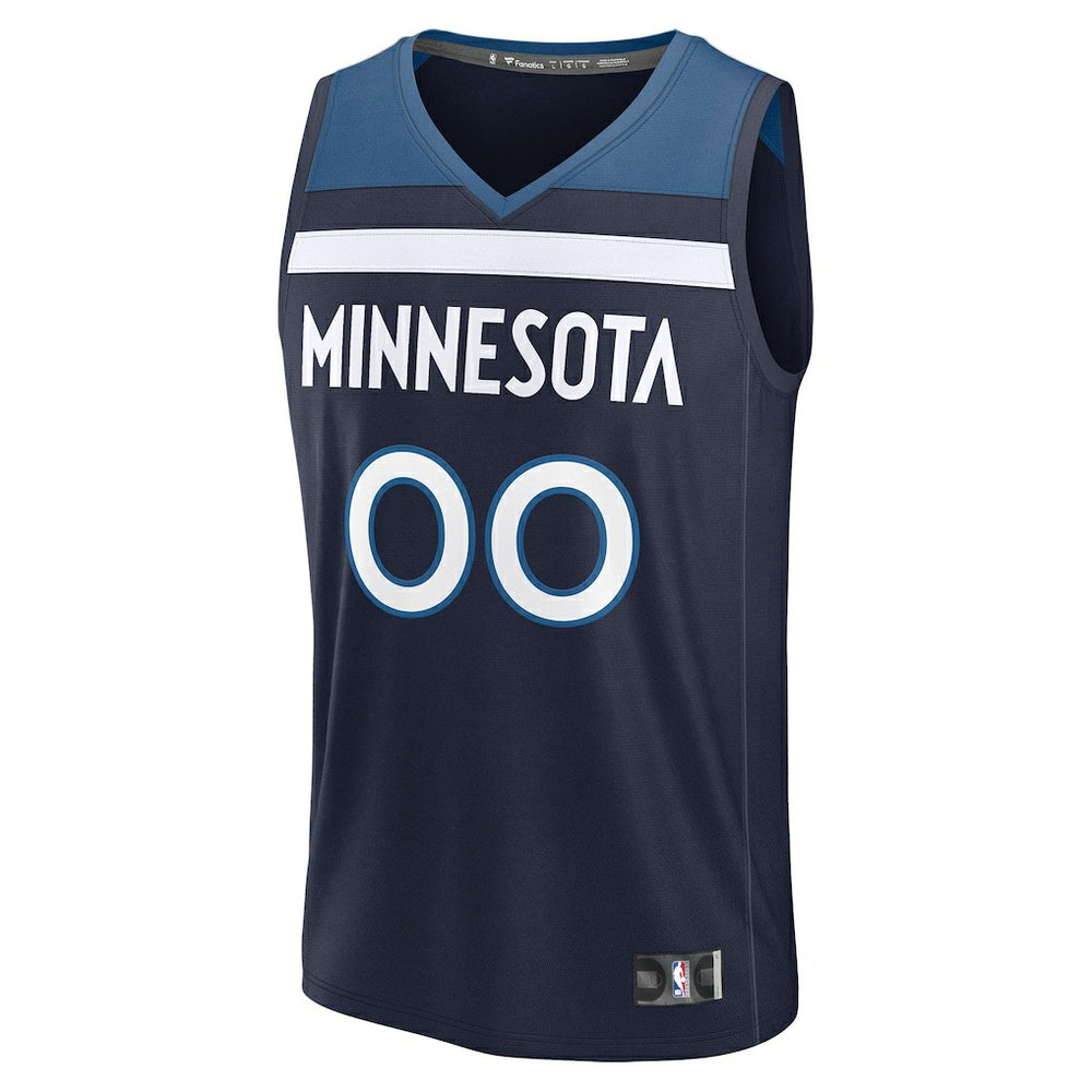 Fanatics Minnesota Timberwolves Fastbreak Custom Jersey Icon Edition Navy