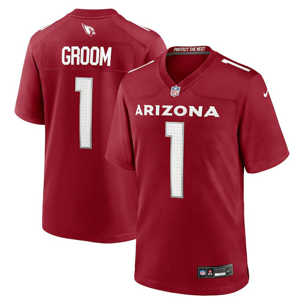 Number 1 Groom Arizona Cardinals Game Jersey - Cardinal - Nike
