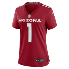 Number 1 Bride Arizona Cardinals Women's Game Jersey - Cardinal - Nike
