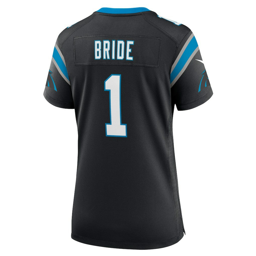 Number 1 Bride Carolina Panthers Women's Game Jersey - Black - Nike
