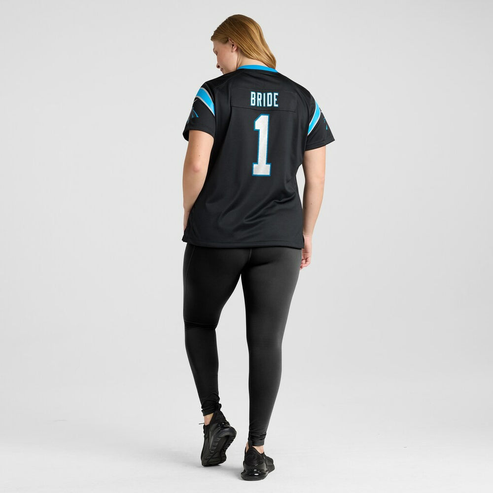 Number 1 Bride Carolina Panthers Women's Game Jersey - Black - Nike