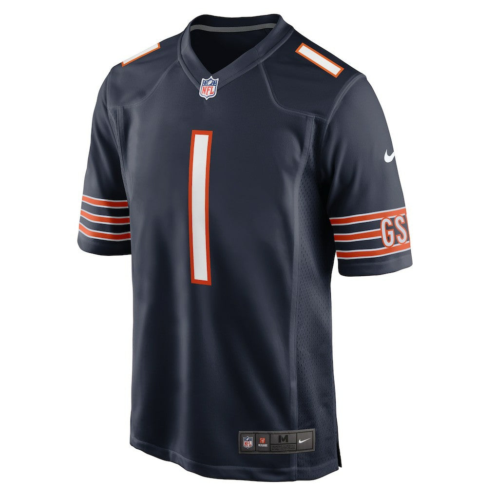 Number 1 Groom Chicago Bears Game Jersey - Navy - Nike